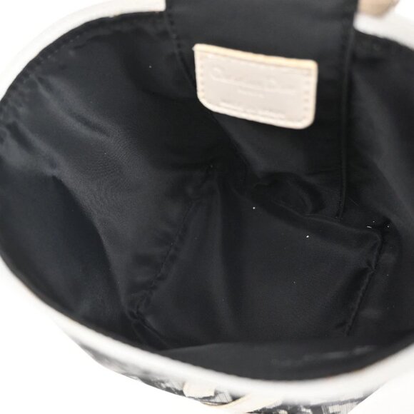 CHRISTIAN DIOR Trotter Pattern Hand Bag Coating Canvas Patent Leather - Picture 14 of 16